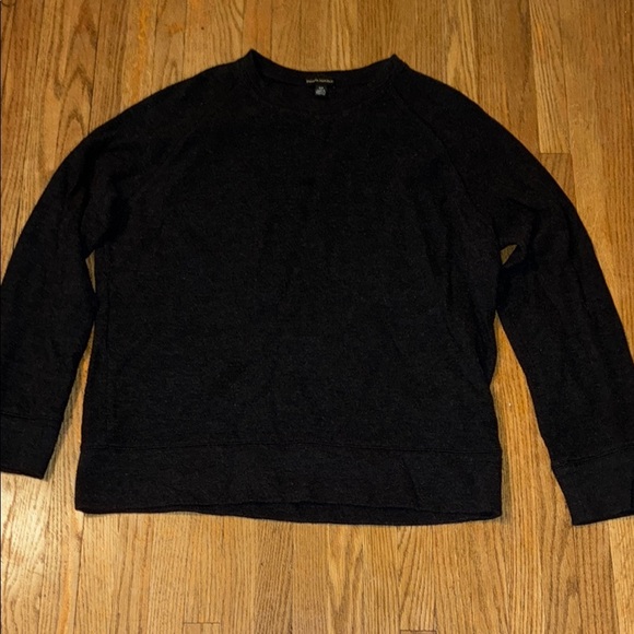 Banana Republic Black Crew Neck Sweater Minimalist Design - Picture 1 of 12